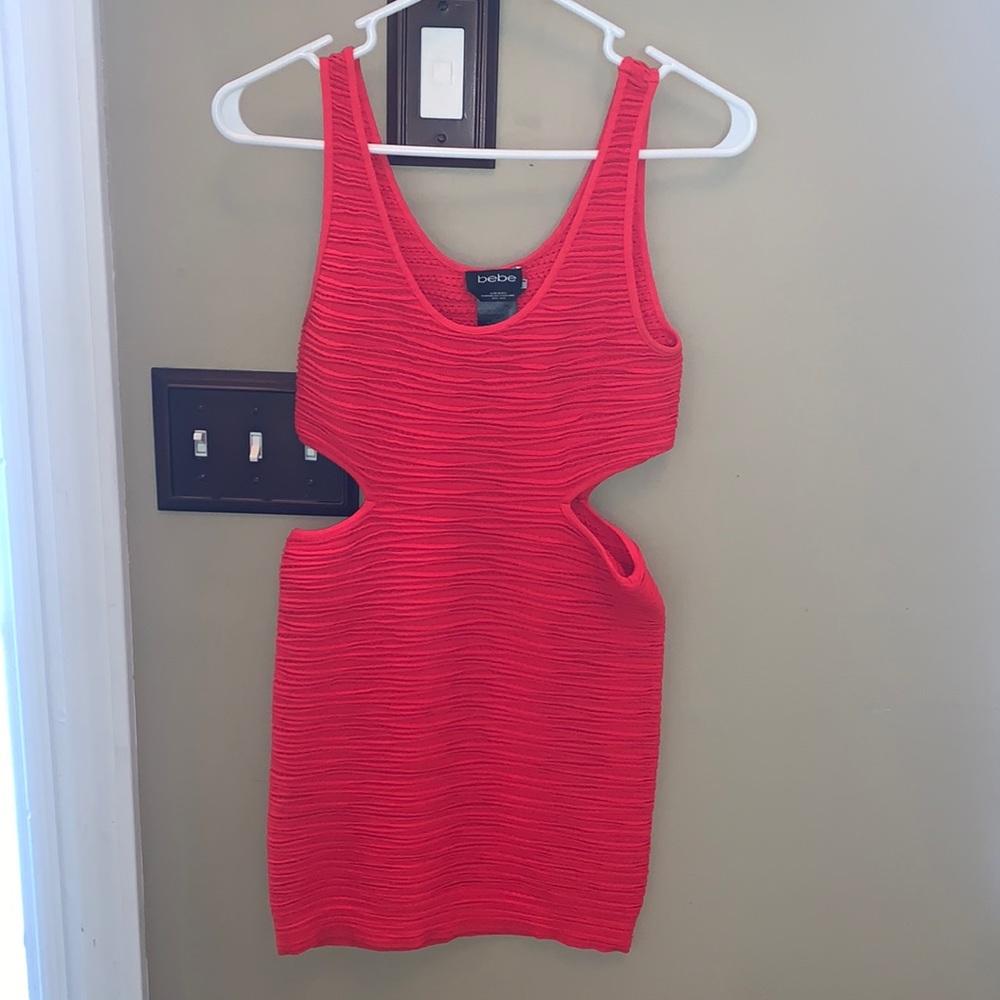 Bebe cut out sides bodycon dress